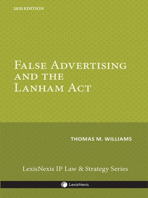 cover image of False Advertising and the Lanham Act